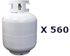 10 gallons of propane produces vapor to fill 560 20 pound cylinders