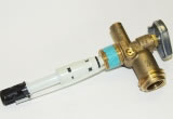 Cylinder valve assembly for consumer propane bottle